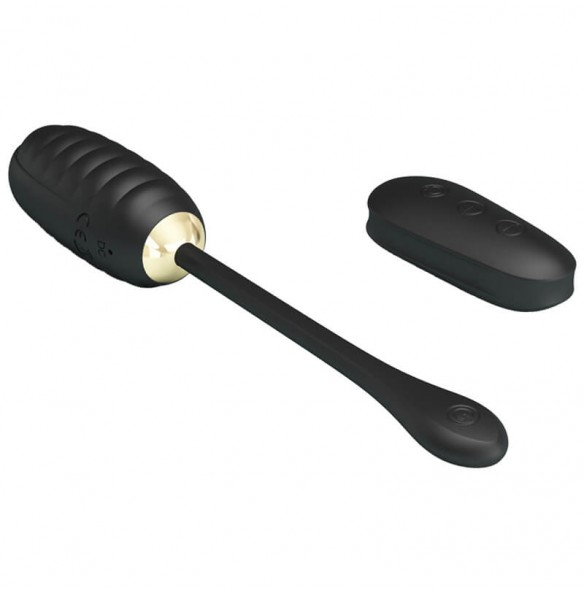 PRETTY LOVE - Royal Pleasure Wireless Remote Vibrating Egg (Chargeable - Black Gold) PRETTY LOVE - Royal Pleasure Wireless Remote Vibrating Egg (Chargeable - Black Gold)